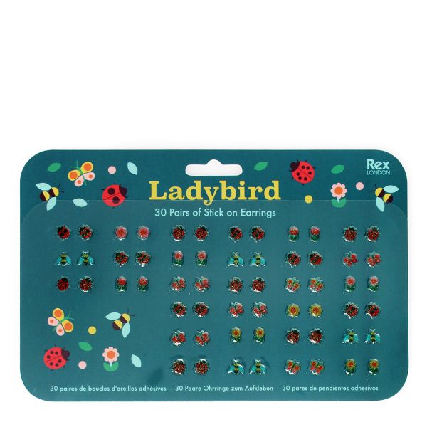 Stick on øredobber (30 par) - Ladybird