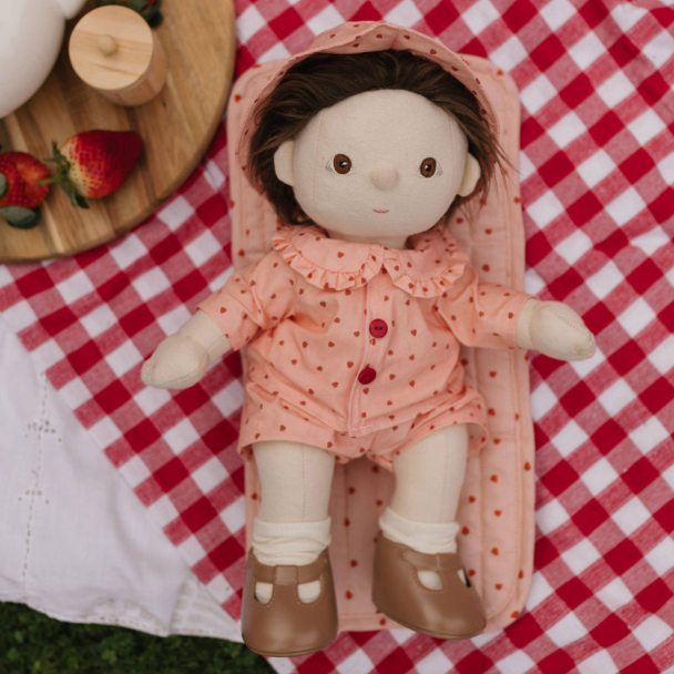 Olli Ella | Dinkum Doll On The Go Outfit Strawberry - Image 2