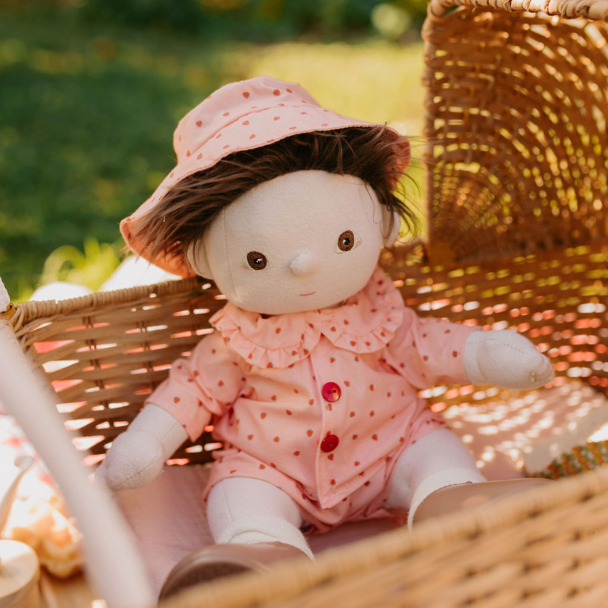 Olli Ella | Dinkum Doll On The Go Outfit Strawberry - Image 3