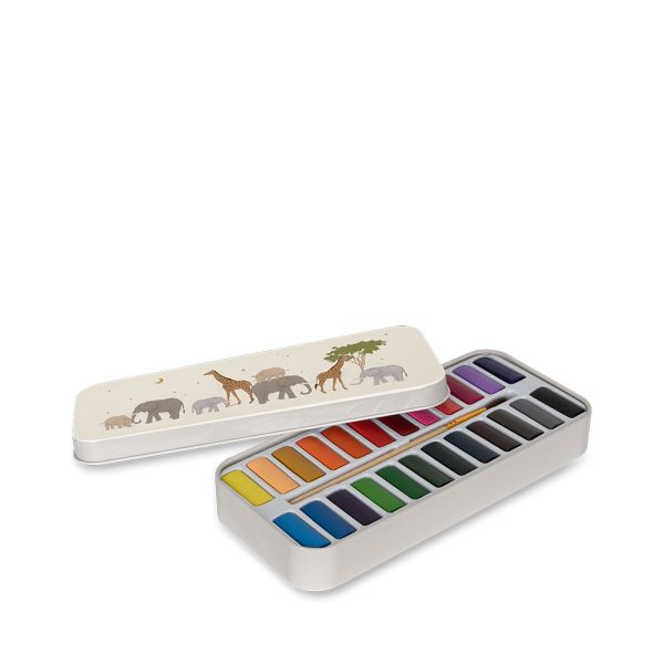 Konges Sløjd | Water Colors Tin Box - Safari