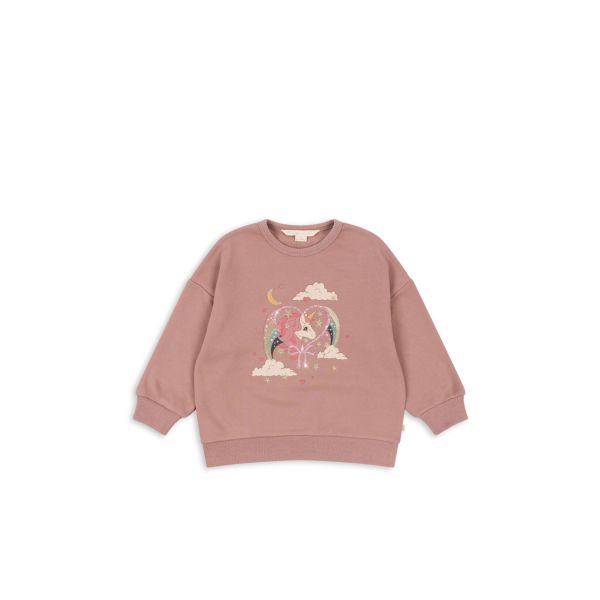 Konges Sløjd | Lou Glitter Sweat Shirt - Mahogany Rose