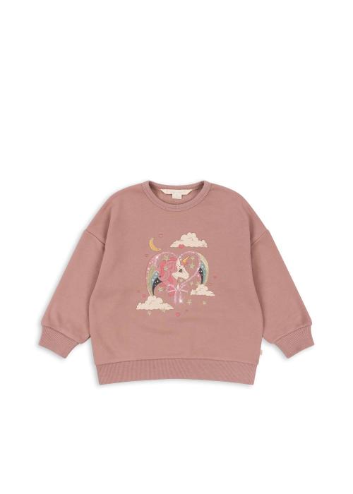 Konges Sløjd | Lou Glitter Sweat Shirt - Mahogany Rose