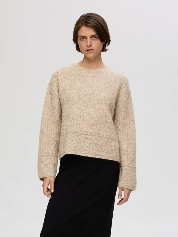 SELECTED FEMME Alva Structure Knit Sweater - Image 5