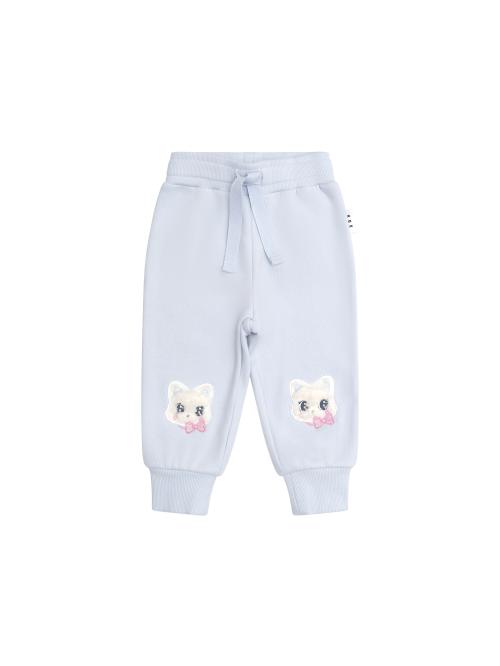 HUXBABY | Furry Meow Track Pant - Fog