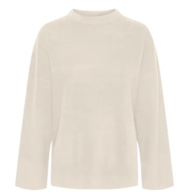 Emilie O-Neck Knit Pullover - Birch - Image 2