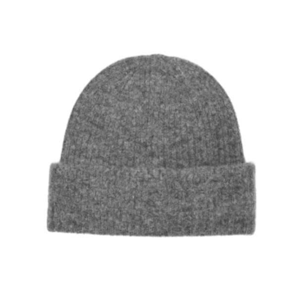 Maline Lano Knit Beanie - Medium Grey Melange