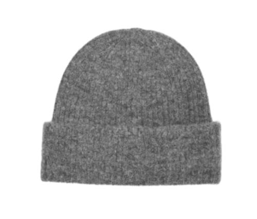 Maline Lano Knit Beanie - Medium Grey Melange