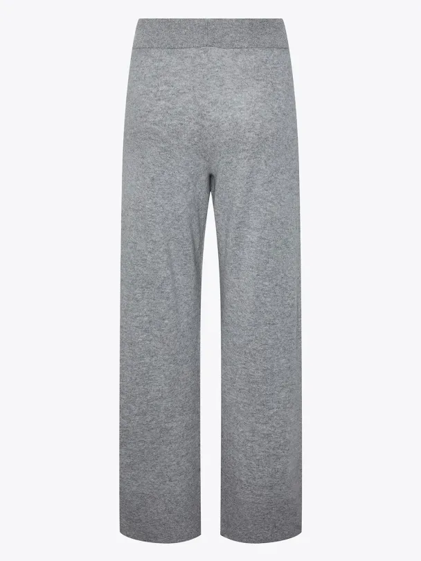 Emilie Knit Pant - Light Grey Melange - Image 3