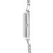 Silver Statement Watch Iconic Cube Noble Petrol