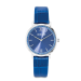 Royal Blue Watch Round Sparkling Sunray Bracelet Leather 