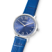 Royal Blue Watch Round Sparkling Sunray Bracelet Leather 