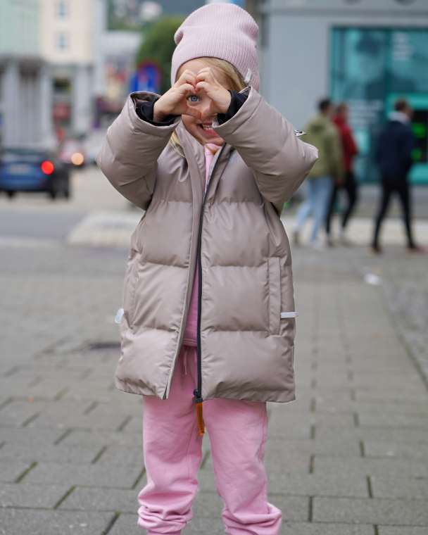 Bobleregnjakke Sludd Barn - Månefjell - Image 2