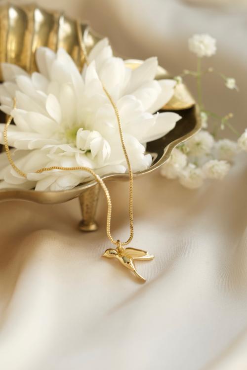Hummingbird Necklace - Gold