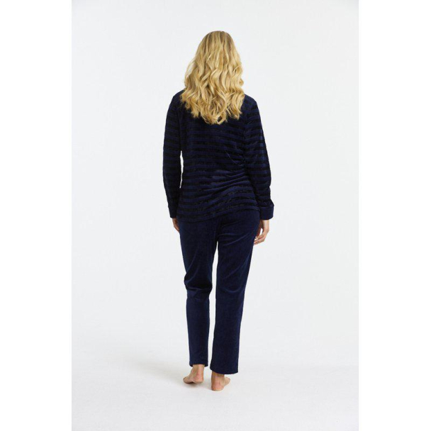 Damella dress , navy m/ striper - Image 2