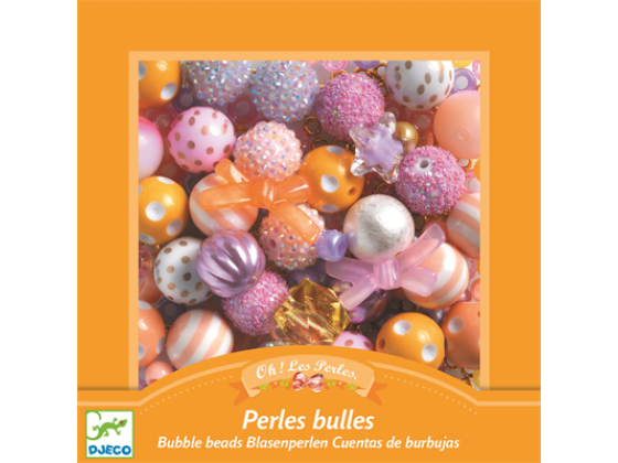 Perlesett Bubble Beads - Gull