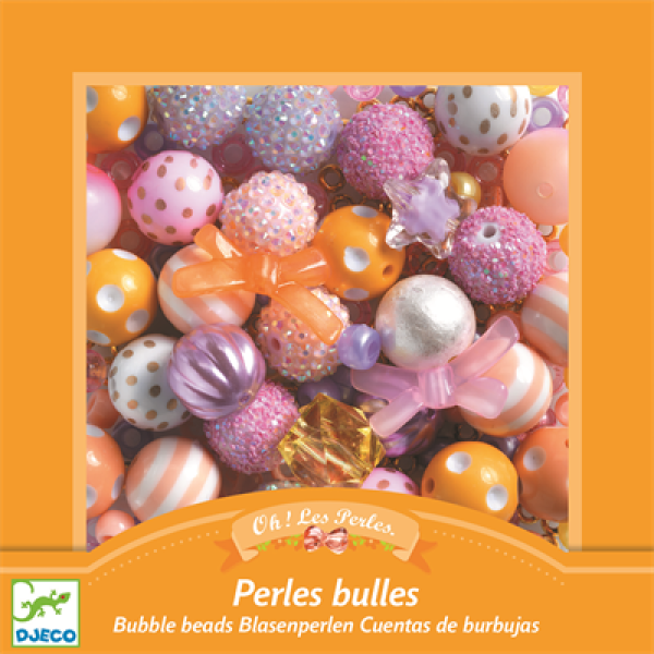 Perlesett Bubble Beads - Gull