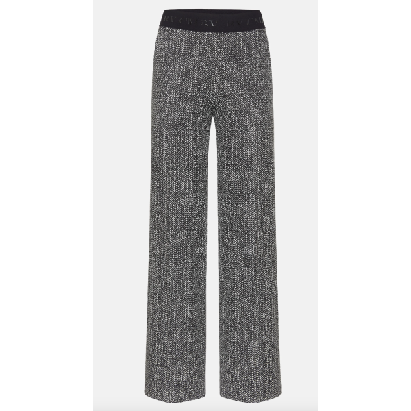 Ava Pants Black & Creme herringbone  |  Ava Pants Black & Creme herringbone  fra Cambio 