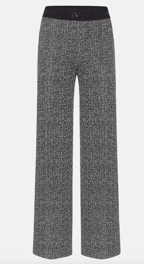 Ava Pants Black & Creme herringbone  |  Ava Pants Black & Creme herringbone  fra Cambio 