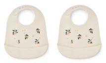 Liewood | Tilda Smekke Silikon 2-pk - Peach/Sea Shell Mix