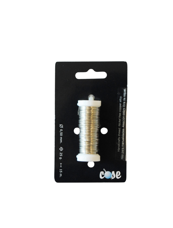  WIRETRÅD SØLV 0,5 MM X 15 MTR