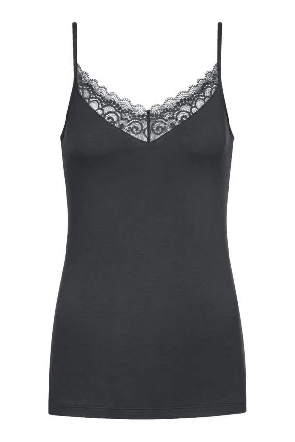 Ami top spaghetti , thunder grey - Image 5