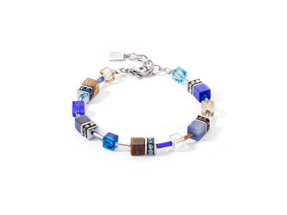 GEOCUBE Bracelet Iconic Precious Brown & Blue