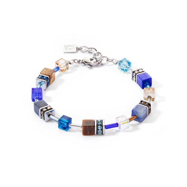 GEOCUBE Bracelet Iconic Precious Brown & Blue