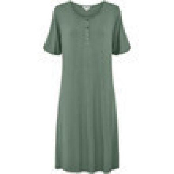 Bamboo Long nightdress, short sleeve