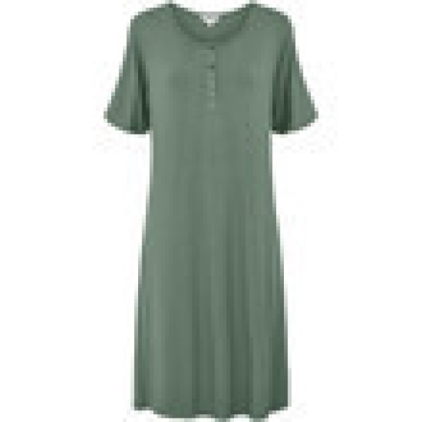 Bamboo Long nightdress, short sleeve - Image 1