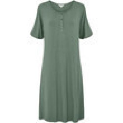 Bamboo Long nightdress, short sleeve