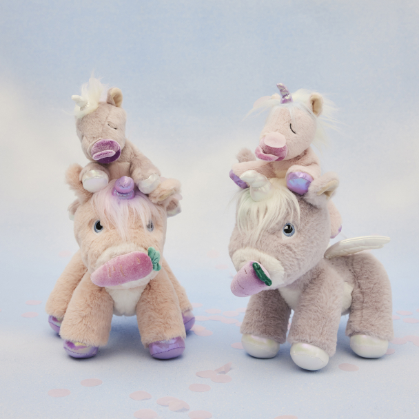 Olli Ella | Binky Unicorn Baby - Sparkle Pink - Image 7