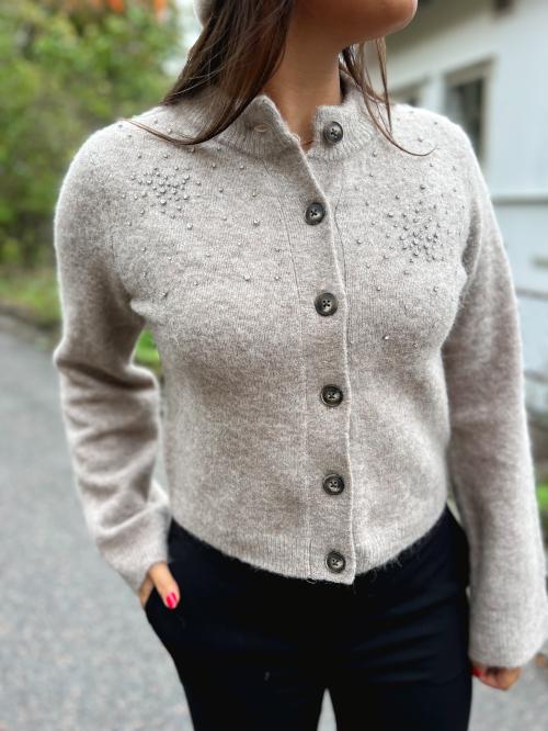 Sparkling Knit Cardigan - Roasted Cashew 