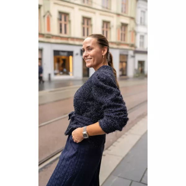 Elise jakke Navy Glitter|Elise jakke fra Undorn