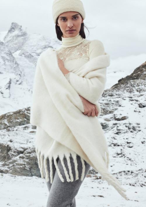 Silky wool glam, høy hals