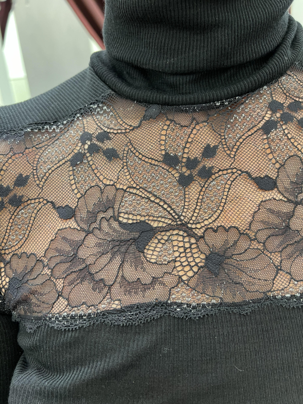 Silky wool glam, høy hals - Image 3