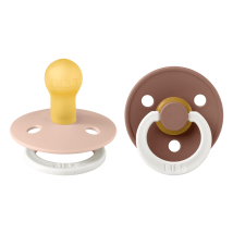 BIBS | Colour 2-pk Glow - Blush/Woodchuck