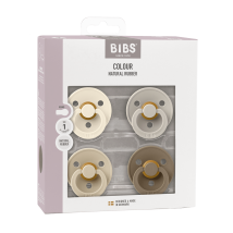 BIBS | Colour 4-pk - Ivory/Sand/Vanilla/Dark Oak