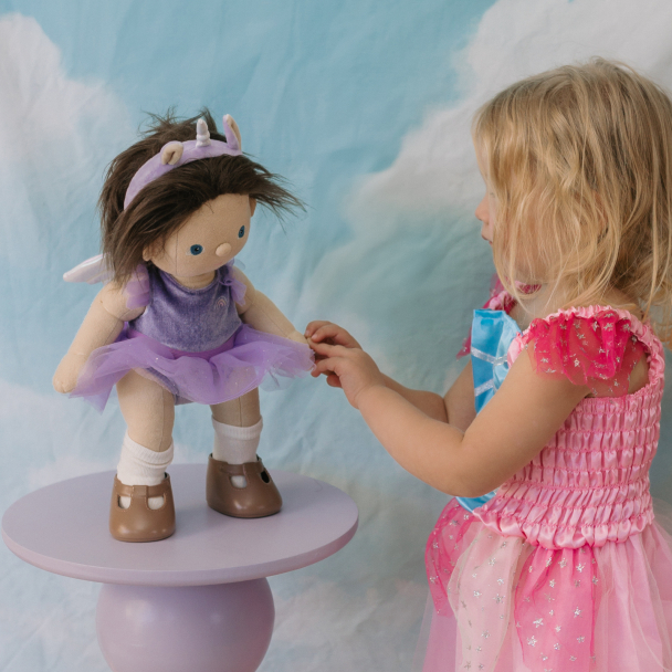 Olli Ella | Dinkum Unicorn Outfit - Lilac - Image 5
