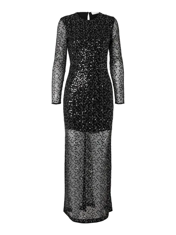 SELECTED FEMME Noel Sequin Ankle Dress - Image 1