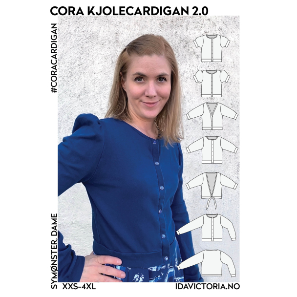Cora Kjolecardigan str xxs- 4xl - Image 1