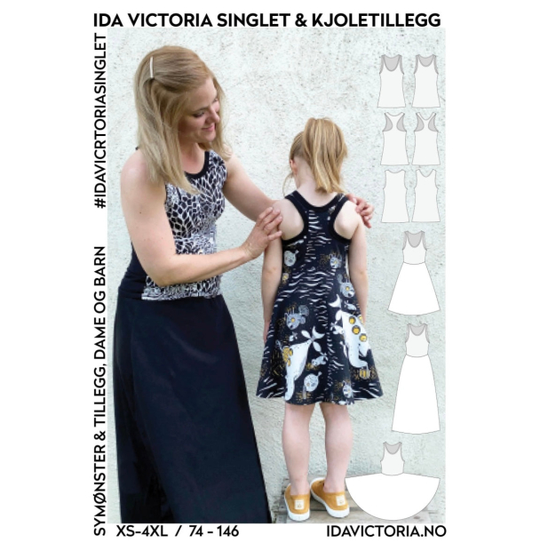 Ida Victoria Singlet & kjoletillegg str XS- 4XL - Image 1