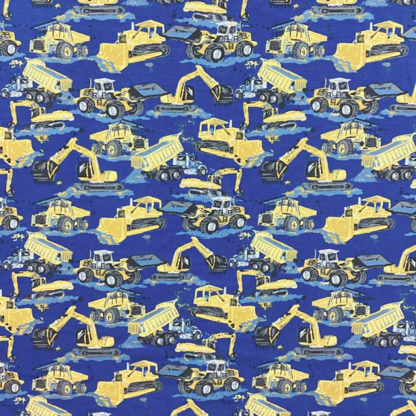 Jersey blå gravemaskiner