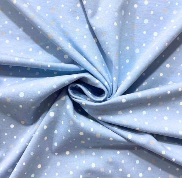 Jersey Print- Dots Blå - Image 2