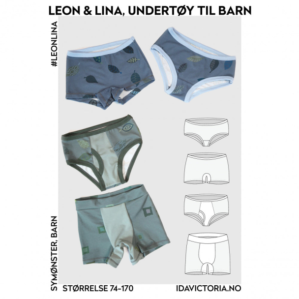 Leon & Linea, undertøy til barn Str 74- 179 - Image 1