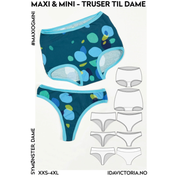 Maxi og Mini- truser til dame XXS-4XL