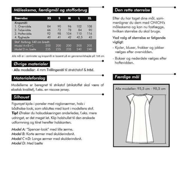 Onion 2046 Kjole i paneler - Image 2