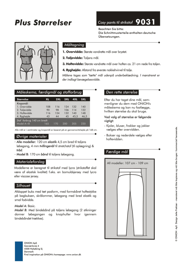 Onion 9031 Cosy Pants str xl- 5xl - Image 2