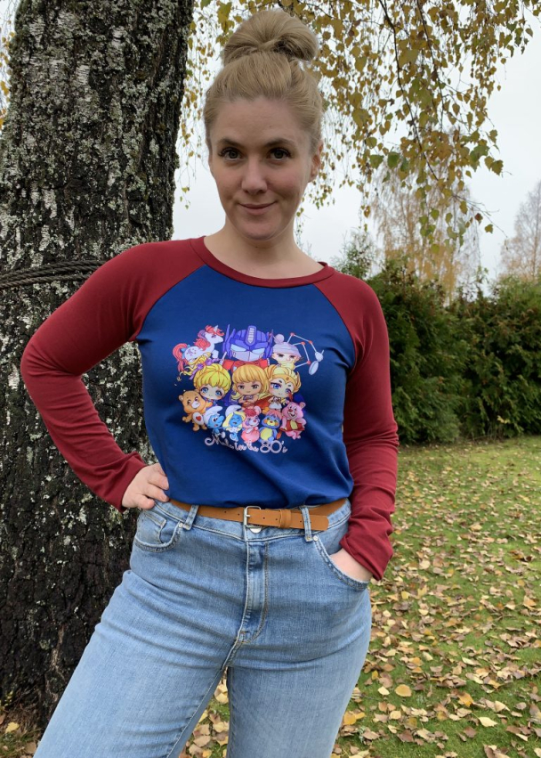 Raglan med & uten puff str xs- 4xl - Image 2