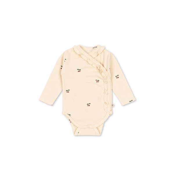 Konges Sløjd | Sui Newborn Frill Body - Cherry