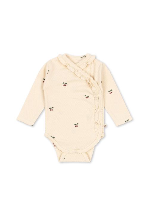 Konges Sløjd | Sui Newborn Frill Body - Cherry